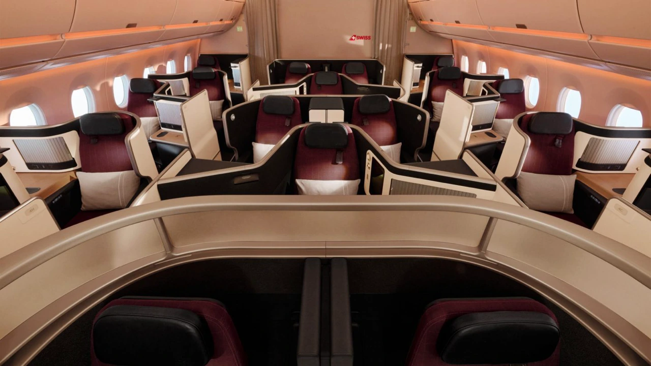 SWISS business class seat