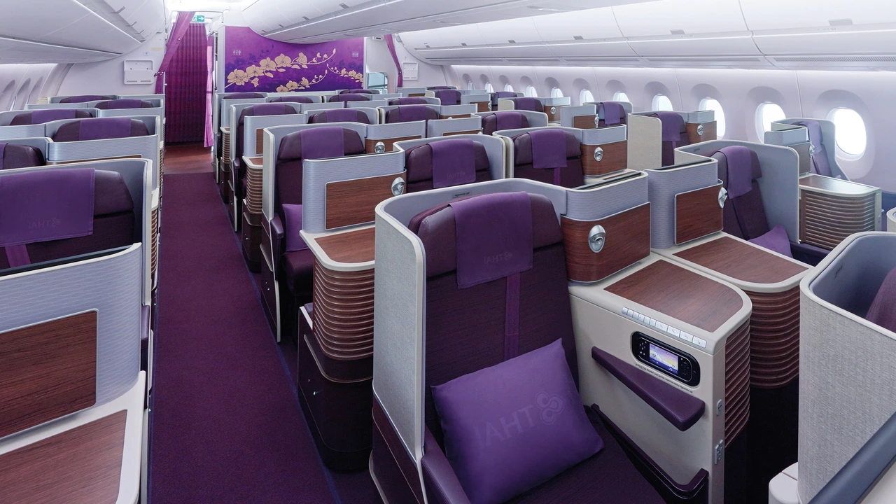 Thai Airways business class cabin - premium experience