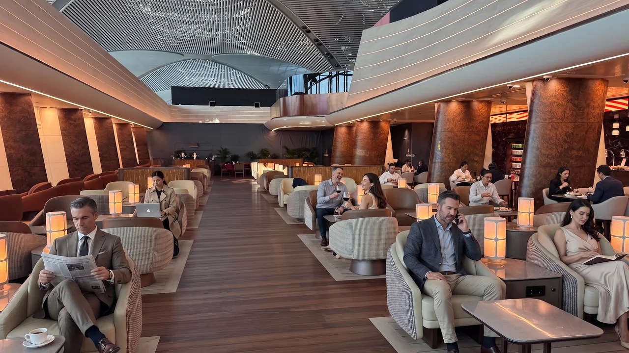 Turkish Airlines business class lounge