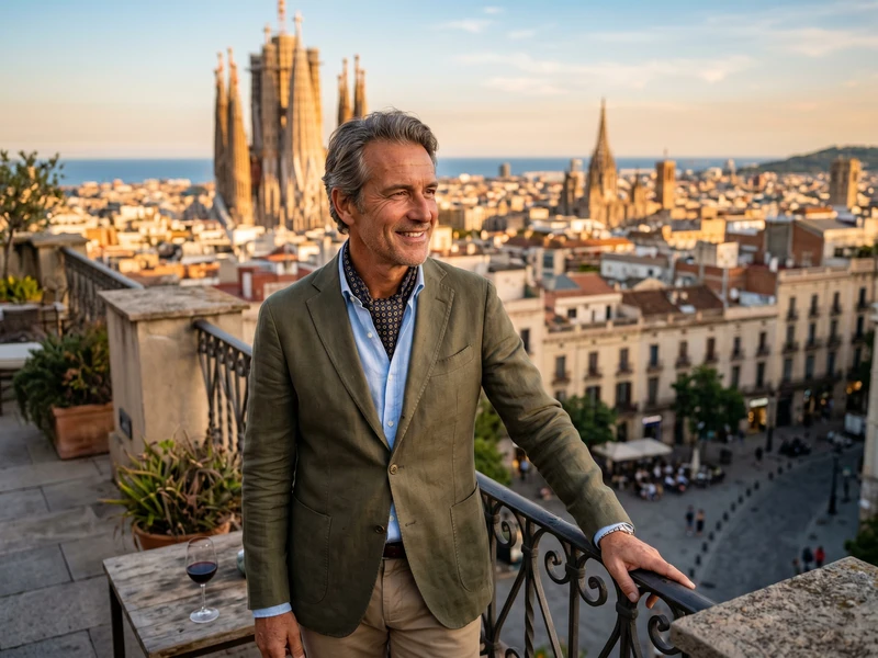 Business class flight from Phoenix to Barcelona