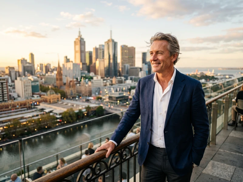 Business class flight from San Francisco to Melbourne