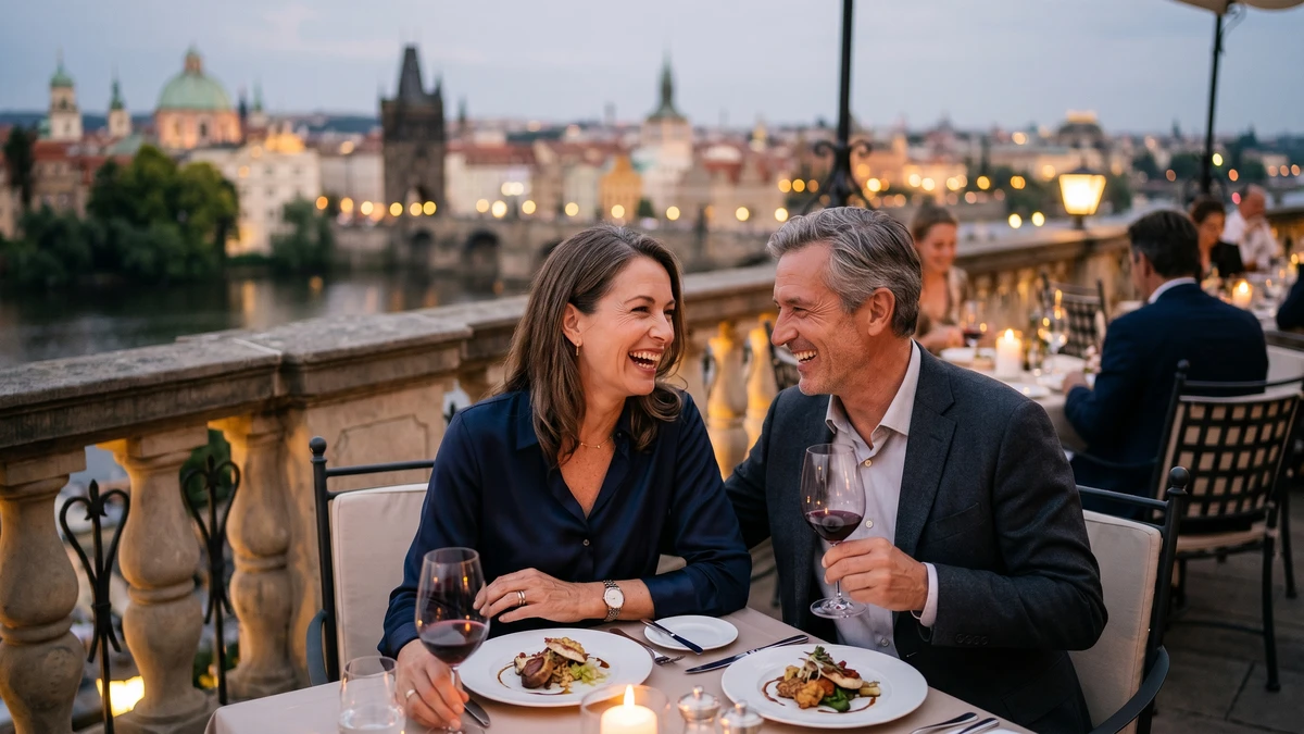 Business class flight from Washington DC to Prague - premium experience