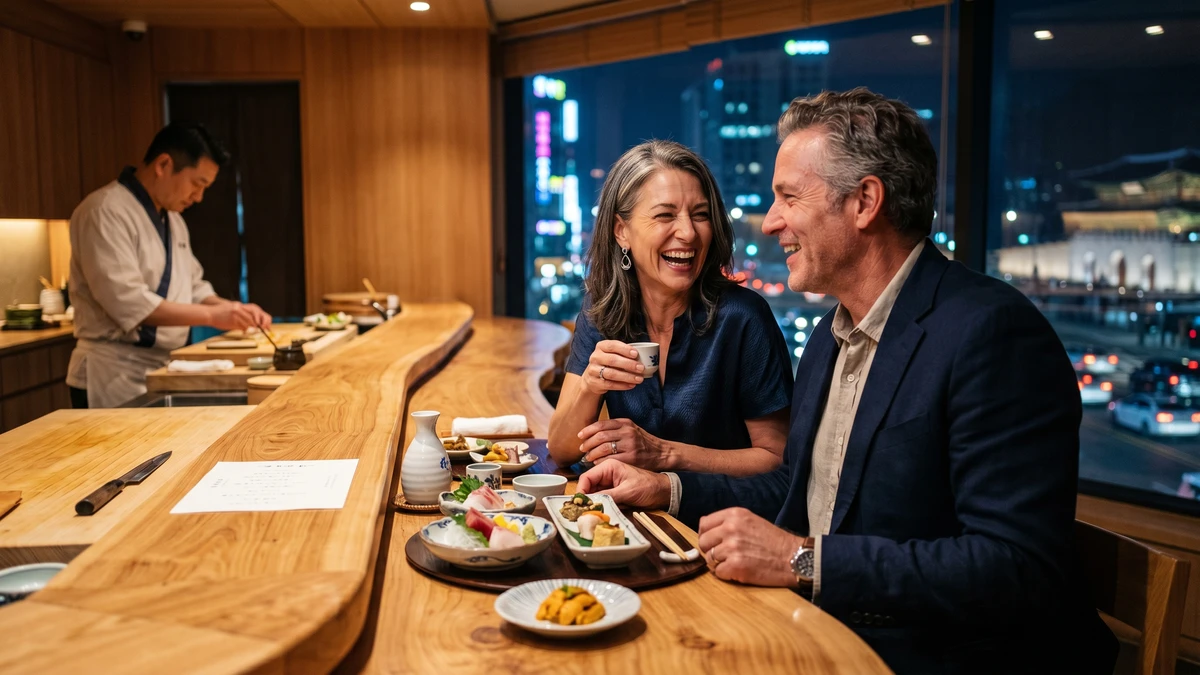 Business class flight from Phoenix to Seoul - premium experience