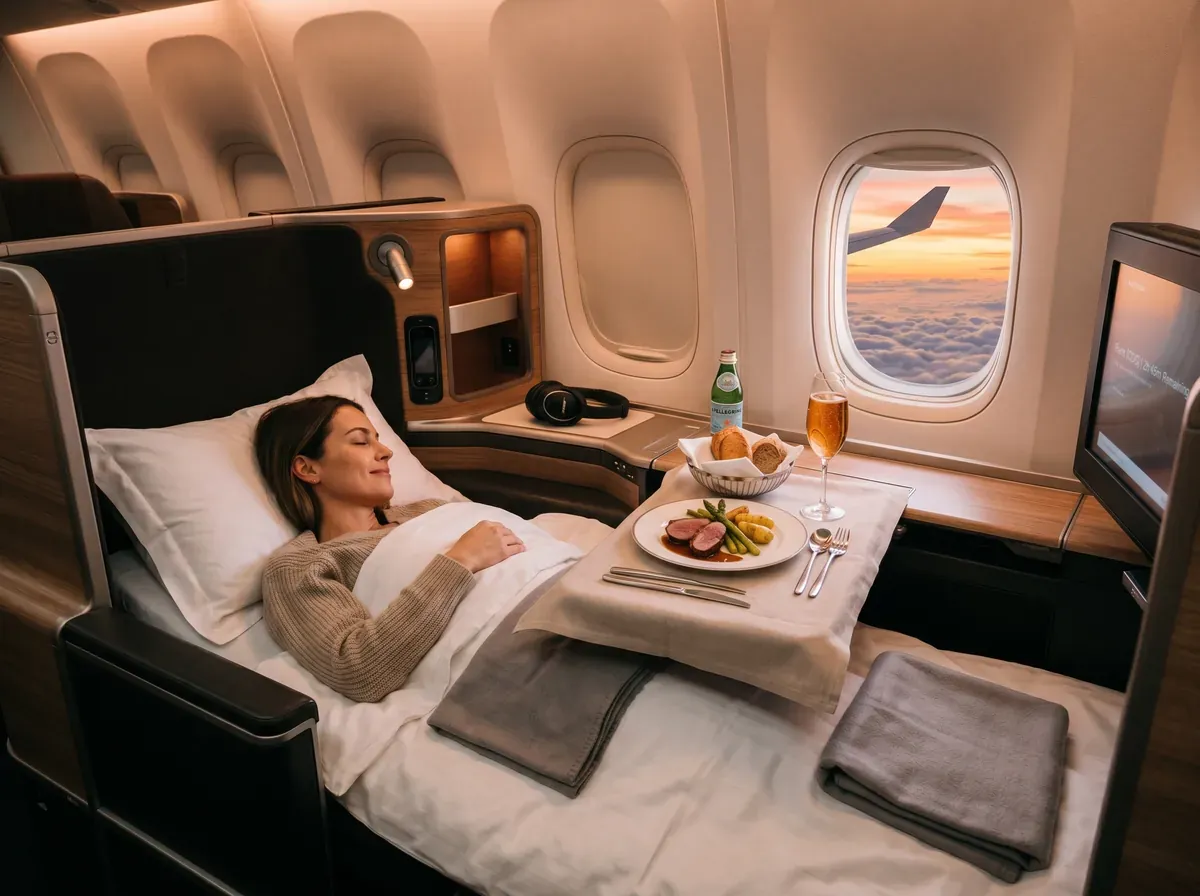 Business class flights to Europe
