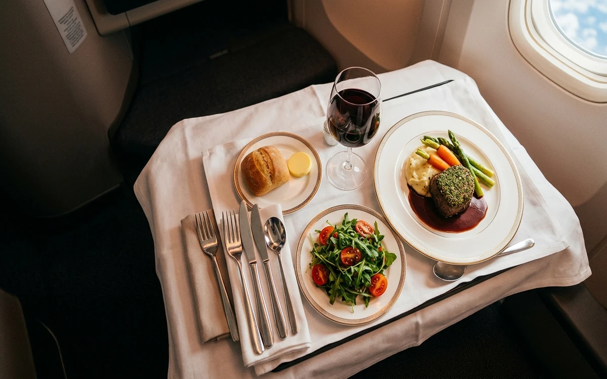 Business Class Food & Dining: Chef Menus, Wine & Dine-on-Demand