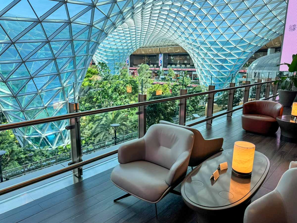 Al Mourjan's garden level in Doha redefines what a business class layover can look like.