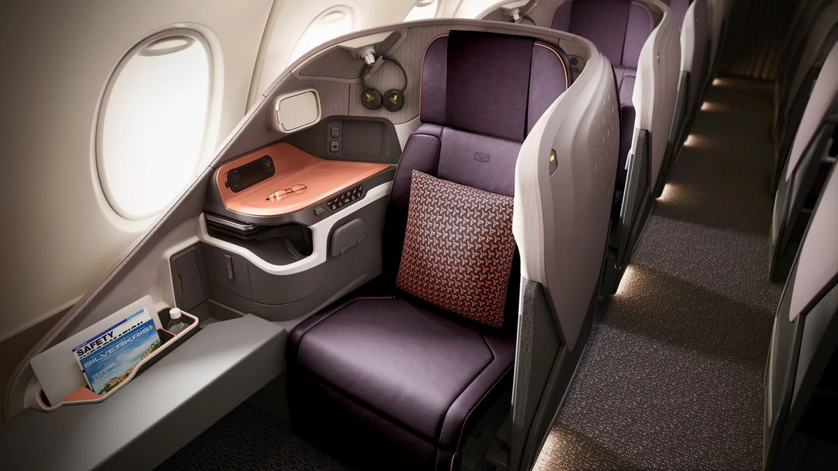 Singapore's A380 suite remains the widest business class seat flying the Pacific at 28 inches.