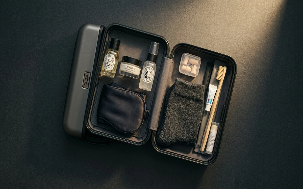Business Class Amenity Kits: Designer Brands, Pajamas & Wellness