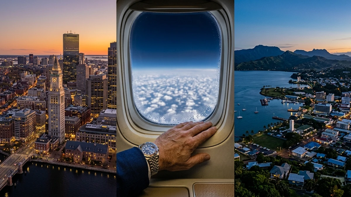 Boston to Fiji