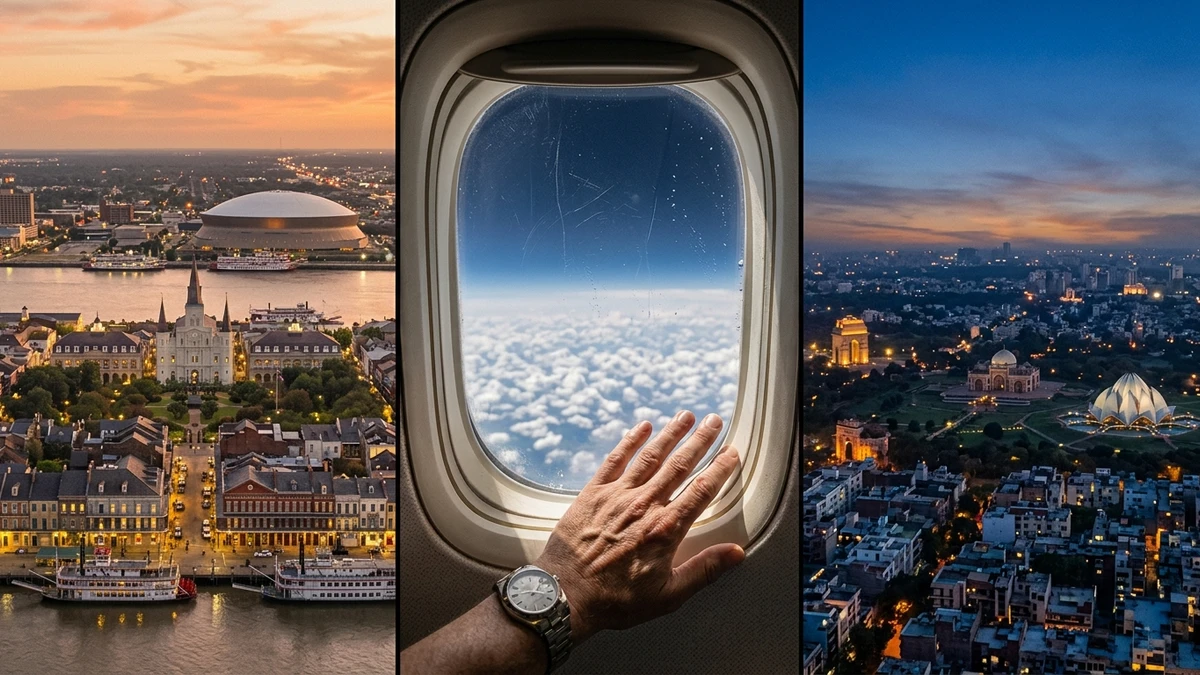 New Orleans to Delhi